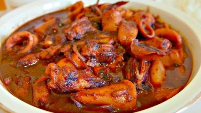 Sweet and Spicy Pusit