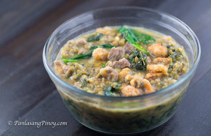 Pork Monggo with Kangkong