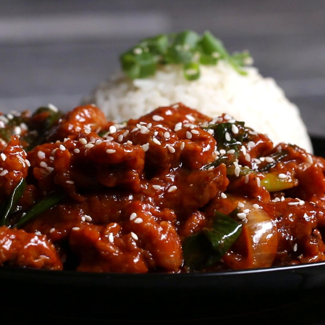 Spicy Korean barbeque