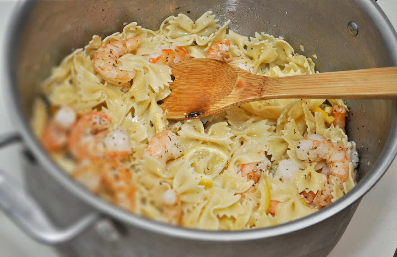 Bow Tie Pasta with Shrimp