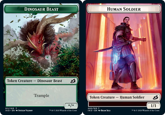Dinosaur Beast Token // Human Soldier Token (005) - Foil Dinosaur Beast Token // Human Soldier Token (005) - Foil