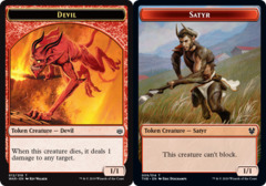 Devil (012) // Satyr (009) Double-Sided Token