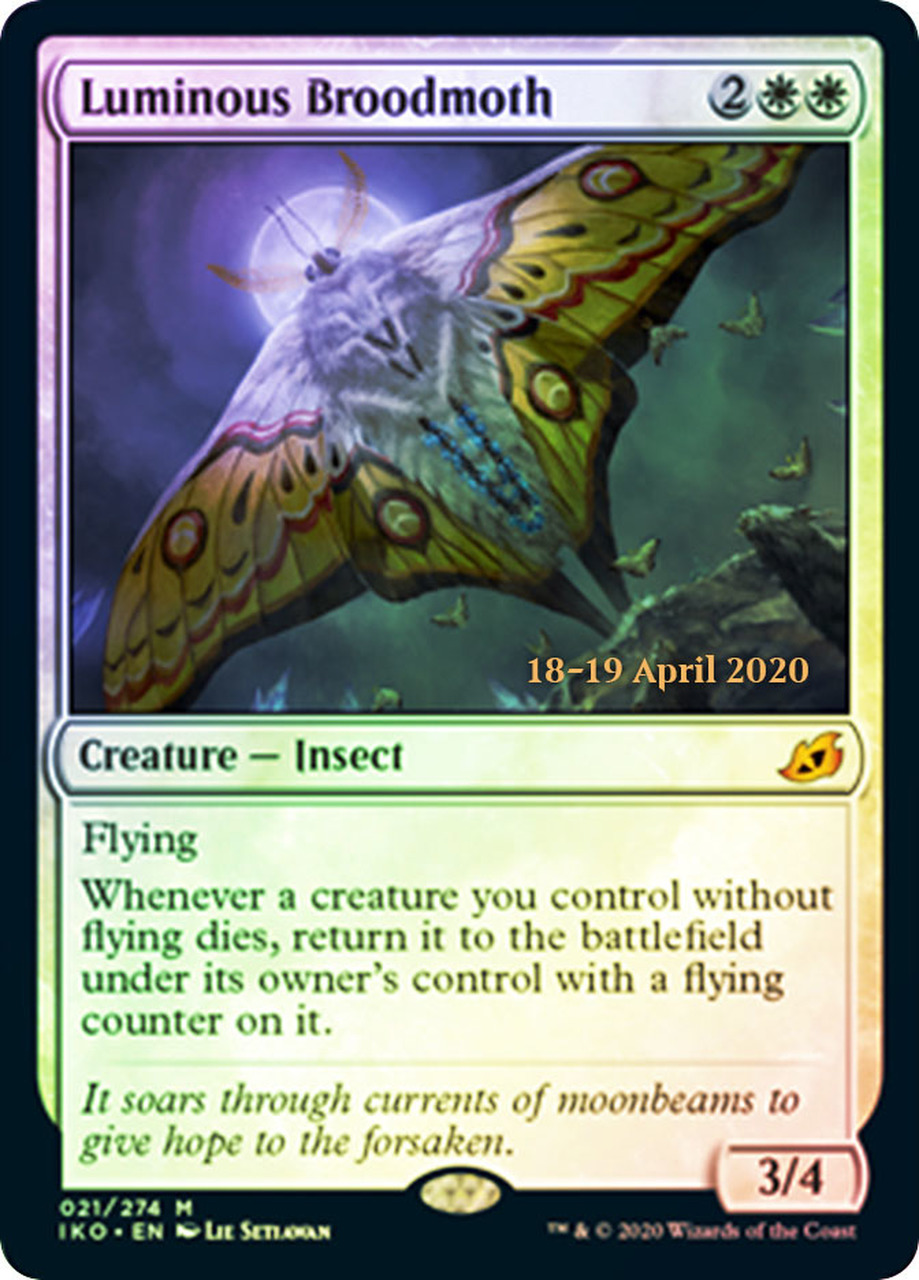 Luminous Broodmoth - Foil - Prerelease Promo