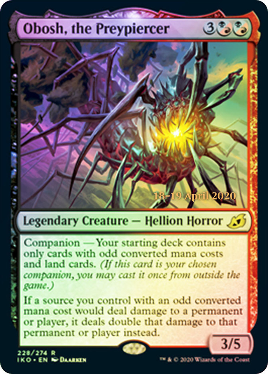 Obosh, the Preypiercer - Foil - Prerelease Promo