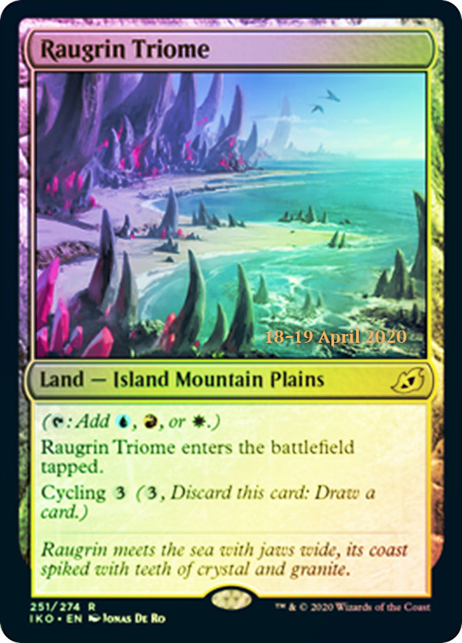 Raugrin Triome - Foil - Prerelease Promo