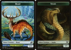 Beast (010) // Snake (015) Double-Sided Token