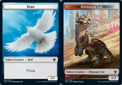 Bird (002)  // Dinosaur Cat (016) Double-Sided Token