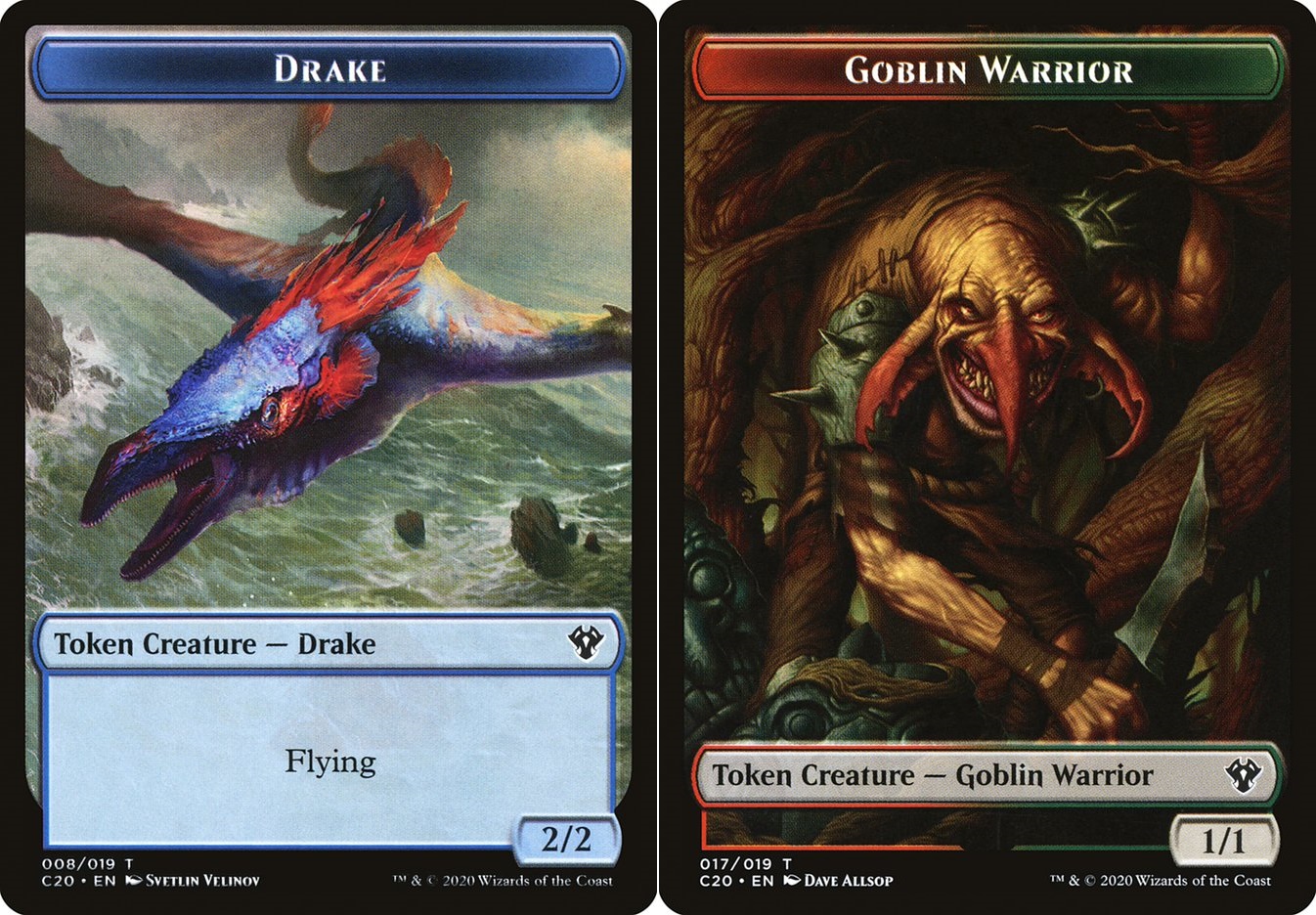 Drake Token // Goblin Warrior Token