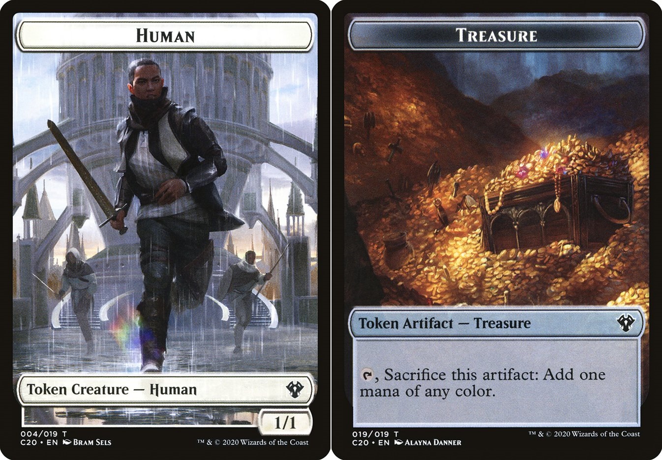 Human Token // Treasure Token