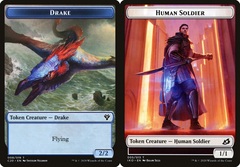 Drake Token (008) // Human Soldier Token (005)