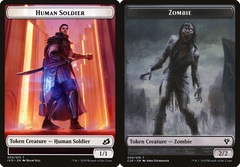 Human Soldier (005) // Zombie (009) Double-Sided Token