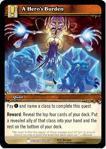 A Heros Burden