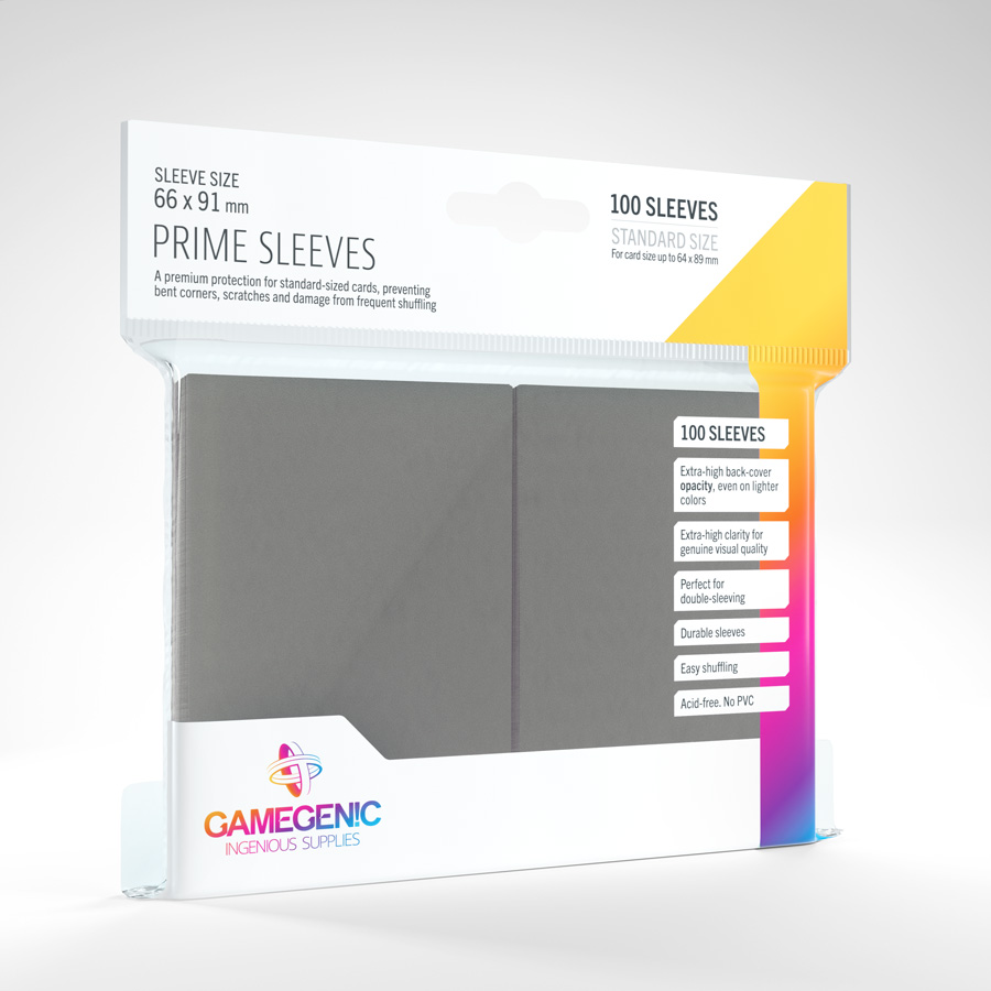 Gamegenic - Prime Sleeves - Dark gray (100)