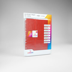 Gamegenic - 18 - Pocket Pages Side Loading - Red - (10 pages bag)