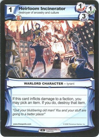 Heirloom Incinerator