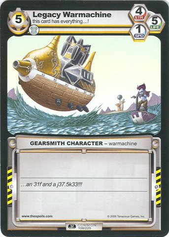 Legacy Warmachine