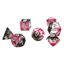 0201 Dice Set - Pink Clear Black