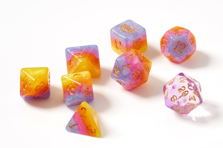 Dice Set - Tahitian Sunset