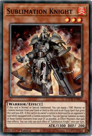 Sublimation Knight - TOCH-EN013 - Super Rare - 1st Edition