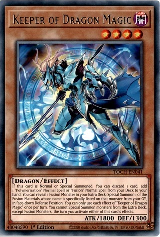 Keeper of Dragon Magic - TOCH-EN041 - Rare - 1st Edition