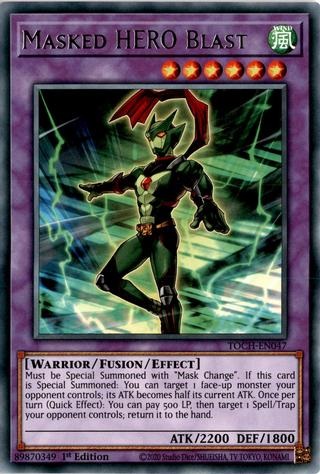 Masked HERO Blast - TOCH-EN047 - Rare - 1st Edition