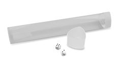 BCW - Playmat Tube with Dice Cap - White