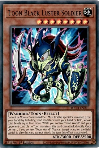 Toon Black Luster Soldier - TOCH-EN001 - Collectors Rare - 1st Edition
