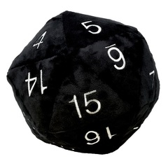 Ultra Pro Jumbo D20 Plush Dice - Black