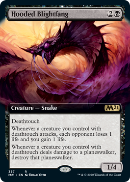 Hooded Blightfang - Extended Art