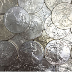 1 oz American Silver Eagle Coin (Random Year  Cull/Damaged)