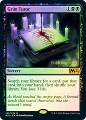 Grim Tutor - Foil - Prerelease Promo