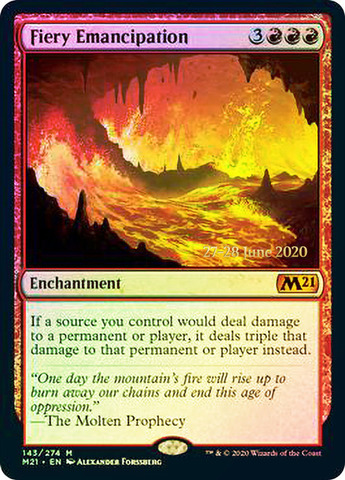 Fiery Emancipation - Foil - Prerelease Promo