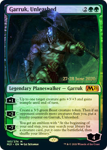 Garruk, Unleashed - Foil - Prerelease Promo