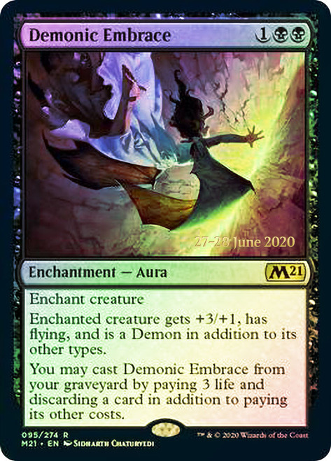 Demonic Embrace - Foil - Prerelease Promo