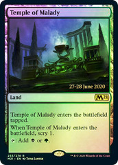 Temple of Malady - Foil - Core Set 2021 Prerelease Promo