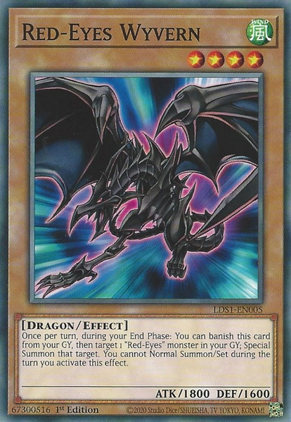 Red-Eyes Wyvern - LDS1-EN005 - Common - 1st Edition