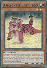 Amazoness Baby Tiger (Blue) - LDS1-EN023 - Ultra Rare - 1st Edition