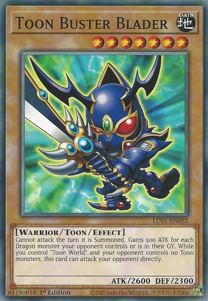Toon Buster Blader - LDS1-EN065 - Common - 1st Edition