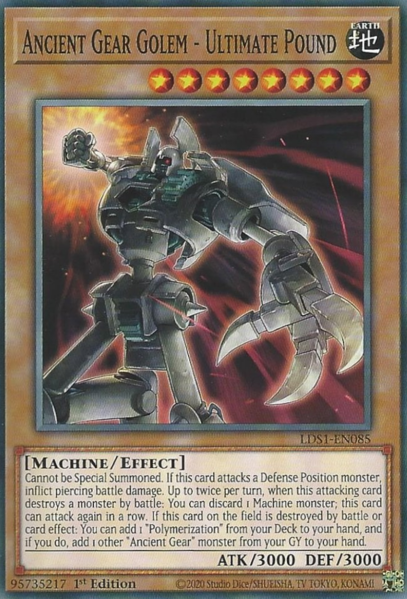 Ancient Gear Golem - Ultimate Pound - LDS1-EN085 - Common - 1st Edition