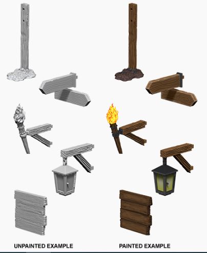 D&D Nolzurs Marvelous Miniatures: Signs & lights