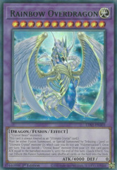 Rainbow Overdragon (Green) - LDS1-EN101 - Ultra Rare - 1st Edition