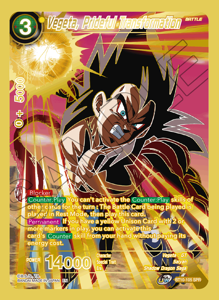 Vegeta high quality tcg