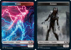 Weird (013) // Zombie (007) Double-Sided Token - Foil