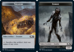 Treasure (015) // Zombie (007) Double-Sided Token - Foil