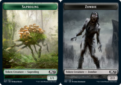 Saproling (012) // Zombie (007) Double-Sided Token - Foil