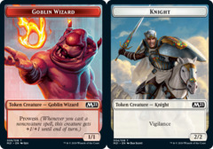 Goblin Wizard Token // Knight Token - Foil