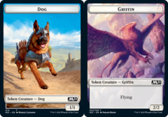 Dog (019) // Griffin (003) Double-Sided Token - Foil