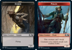 Demon (006) // Pirate (009) Double-Sided Token - Foil