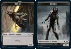 Demon (006) // Zombie (007) Double-Sided Token - Foil