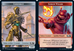 Construct (014) // Goblin Wizard (008) Double-Sided Token - Foil